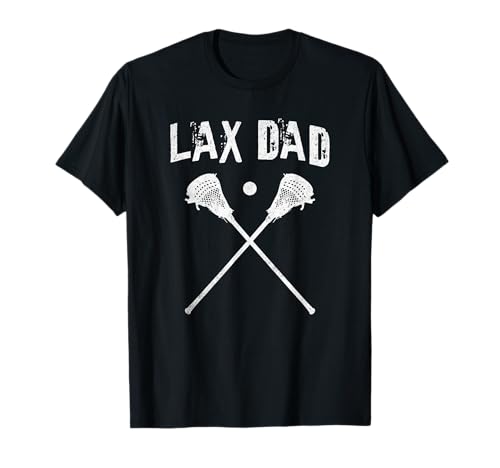 Lax Dad Lacrosse Player Father Lax Sticks Vintage Graphic T-Shirt