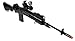 BBTAC Airsoft Sniper Rifle M14 Airsoft Gun BT-M1602 Spring Operated with Red Dot Scope and Flashlight