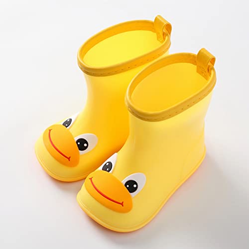 sfdgfhyf Kids Rain Boots Toddler Rain Shoes Children 𝐰aterproof Boots for Boys and Girl Water Boots Riding2