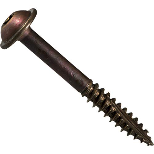 Hard-to-Find Fastener 014973457419 Pocket Cabinet Screws, 7 x 1-1/4, Piece-25