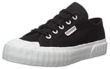 Superga Women's 2630-COTU Sneaker, Black/White, 41 M EU (9.5 US)