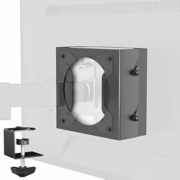 VIVO Behind Monitor VESA Mount Designed for Mac mini M4 and M4 Pro Model, (2024), Desk Clamp Option, Black, MOUNT-MINI24