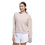 Lockere Passform adidas Damen Beyond Spacer Mock Layering Top Pullover, Wonder Taupe, M (5er Pack)