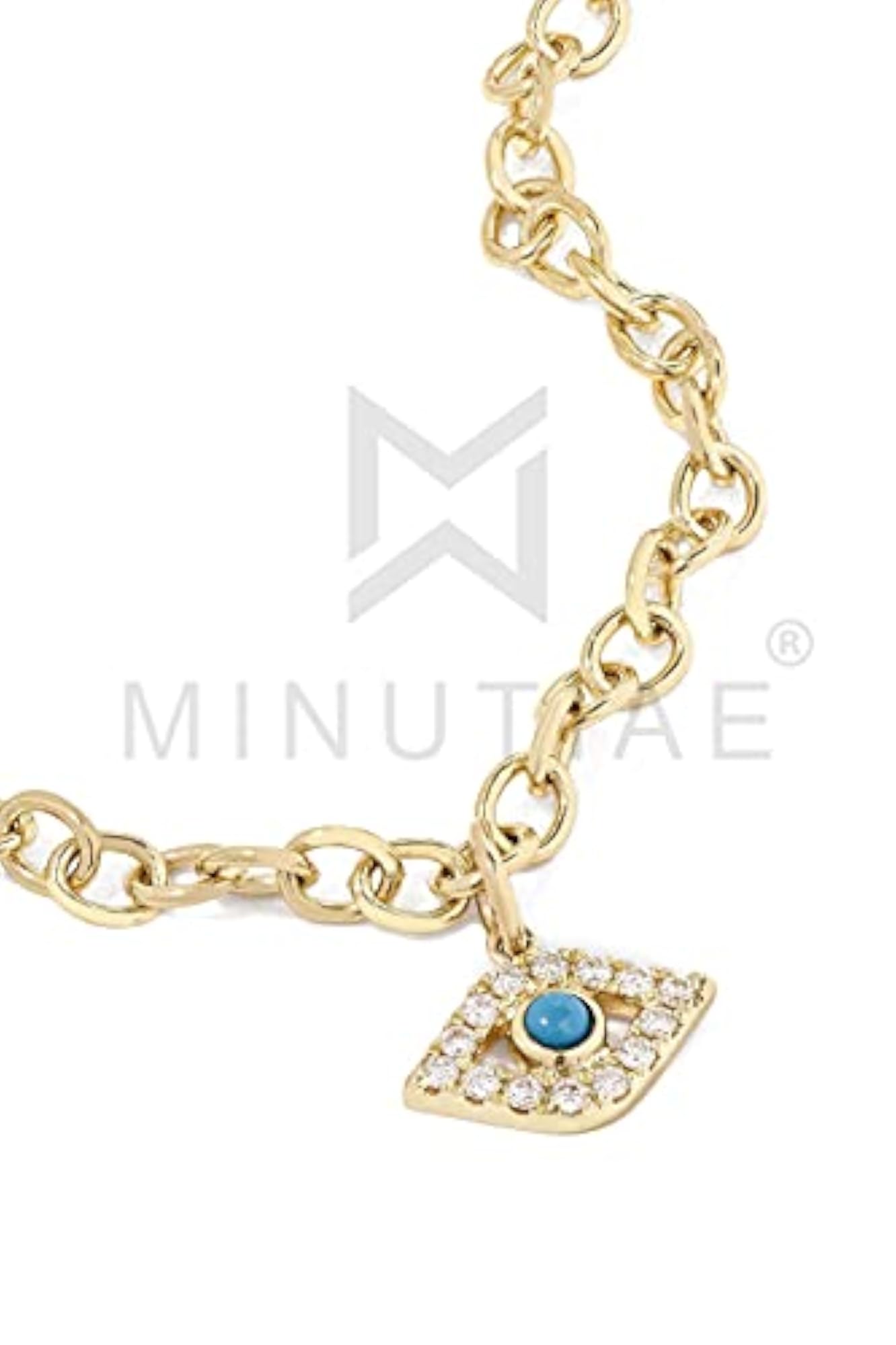 Anklet with Solitaire Crystal Diamond for Women