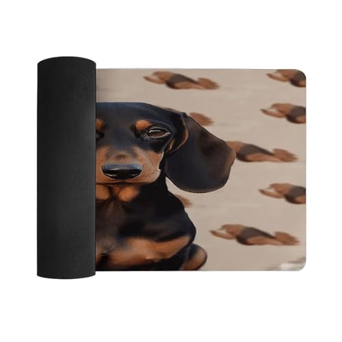 Mouse Pad grande de goma antiderrapante para escritorio miniatura 3