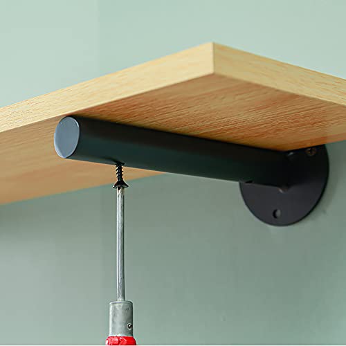 Support d'étagère flottant mural avec table pliante gain de place