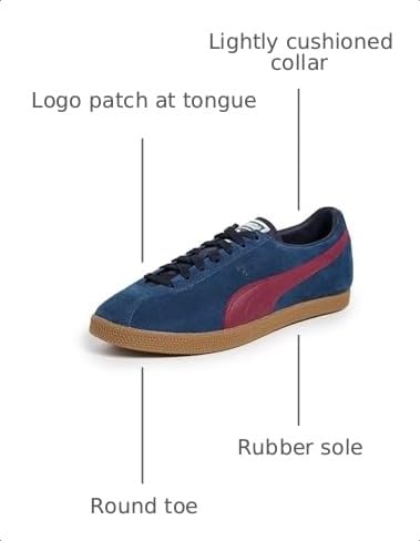 Image of PUMA Mens Brasil Lace Up Sneakers Shoes Casual
