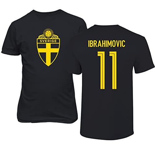 Emprime Baski Ibrahimovic Schweden Fußball Zlatan #11 Fußballtrikot-Stil...