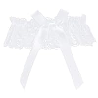 Ouligay Weiß Strumpfband Hochzeit Damen Spitze Weiße Strumpfbänder für Die Braut Brautschmuck,Oberschenkel Strumpfband,Wedding Garters for Bride Hochzeitsstrumpfband Oberschenkelstrumpfbände für Damen