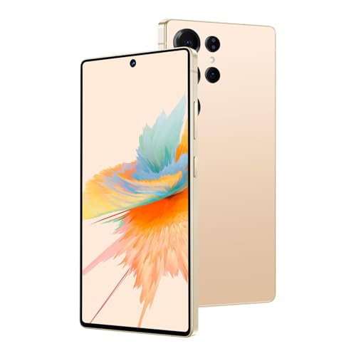 Téléphone portable pas cher double SIM 3G jaune écran 6.7 pouces