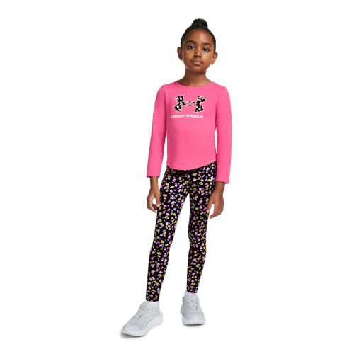 Image of Under Armour Girls' 2-piece Long Sleeve Tee and Leggings Set, Soft & Comfortable