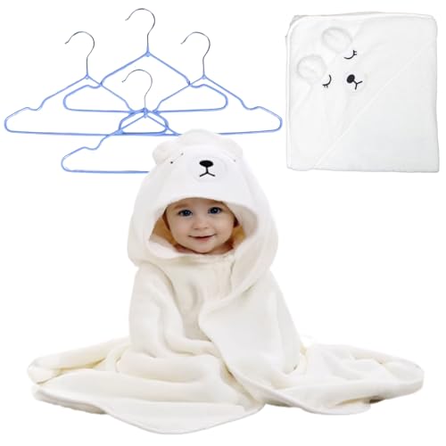 El Mejor Listado de Ganchos infantiles para toallas de baño los más recomendados. 44 Bebló Toalla para Bebe con Capucha y 4 Ganchos para Ropa de Bebe - Toalla de Baño para Bebe, Ganchos Antideslizantes, Toalla para Bebe Recien Nacido, 0 a 4 Años (Ganchos Azules)