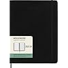 Moleskine Wochenplaner 2023-2024,18-Monate-Kalender, Akademischer Terminkalender, Softcover-Wochenplaner, XL-Format 19 x 25 cm, Farbe: Schwarz