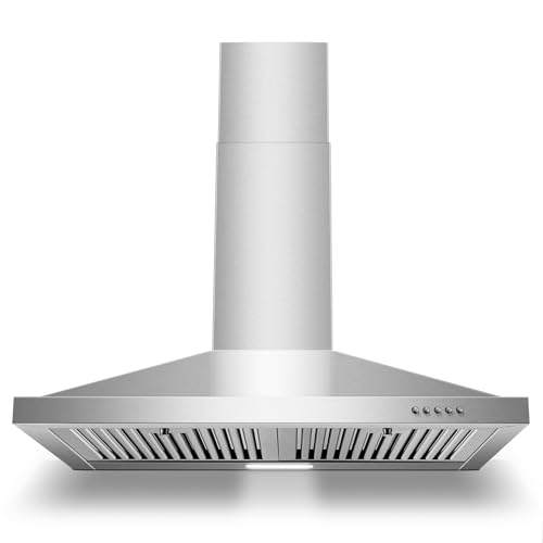 Zomagas Range Hood 30 inch, Wall Mount Range Hood Ducted/Ductless, Kitchen Hood...