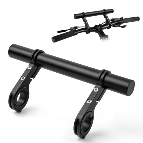 BREANIFULL Estensione Manubrio Bicicletta 20cm Estensione Manubrio Bicicletta In Alluminio Supporto Manubrio Bici di Estensione Con Doppie Morsetti Rack di Prolunga per Biciclette