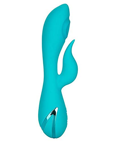 Calexotics SE-4350-40-3 California Dreaming Santa Monica Starlet Silicone Beaded Rabbit Vibrator, Blue