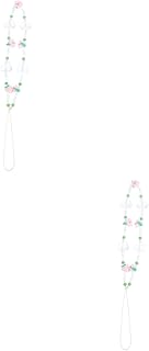 Gatuida 2 Pçs Tulipa Cadeia De Telefone Móvel Frisado Decoração Tulipa Chaveiro Cordão Encantos De Telefone Chaveiro Acessórios Pulseira De Telefone Correia De Telefone Móvel Acessório De