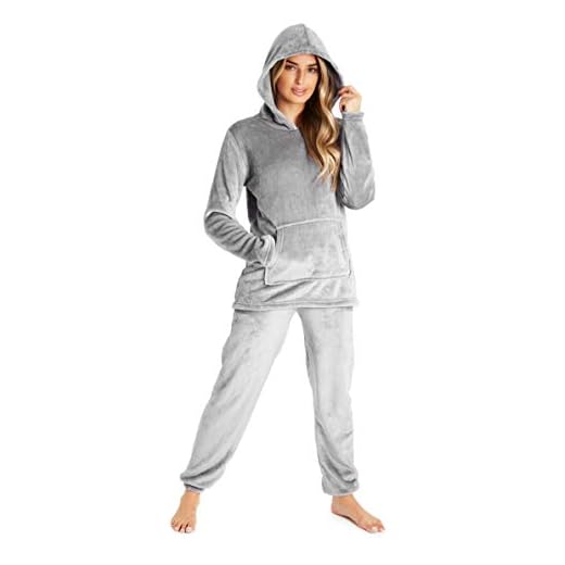 Pyjamas för kvinnor flickor damer PJ's bekväma mysa varm fleece tvådelad pyjamasset | pyjamas flanellshorts eller byxor set loungekläder för kvinnor
