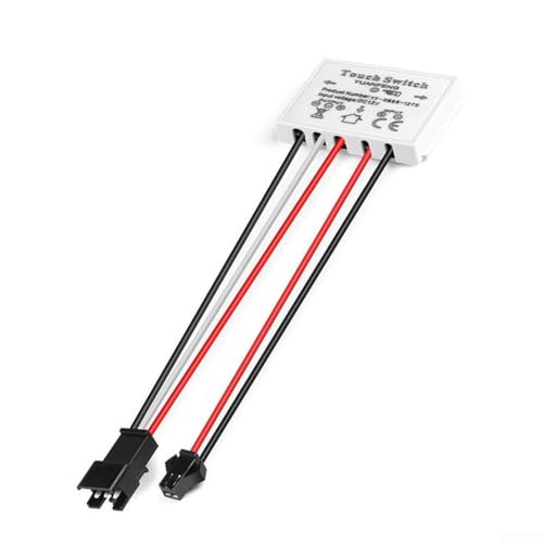 Interruttore con sensore tattile da 12 V 5 A, 60 W, per strisce luminose a LED in bagno e applicazioni per specchi da trucco (E)