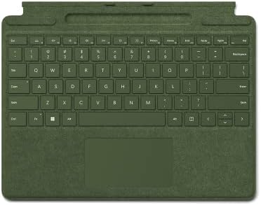 Microsoft Surface Pro 9, 8 or X - Signature Type cover keyboard - Green - and Slim Pen 2 - Black - bundle