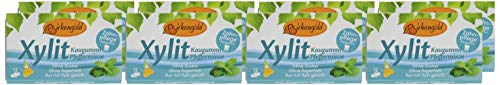 Birkengold Xylit Kaugummi Pfefferminze, 8er Pack