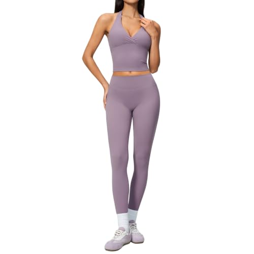 Soutien-gorge de sport et leggings pour femme de course à pied