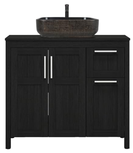 YOURLITE 36" Bathroom Vanity with Sink – Black