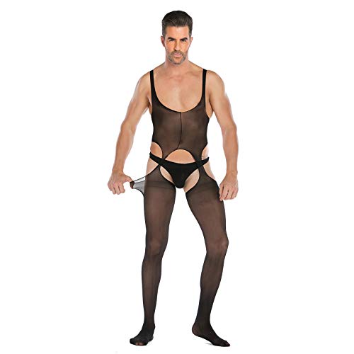 SINROYEE Men's Sheer Lace Lingerie Sissy clothes Sexy Tight Cut Out Elastic Nightgown One-piece Bodysuit (8) SINROYEE Men's Sheer Lace Lingerie Sissy clothes Sexy Tight Cut Out Elastic Nightgown One-piece Bodysuit (8)