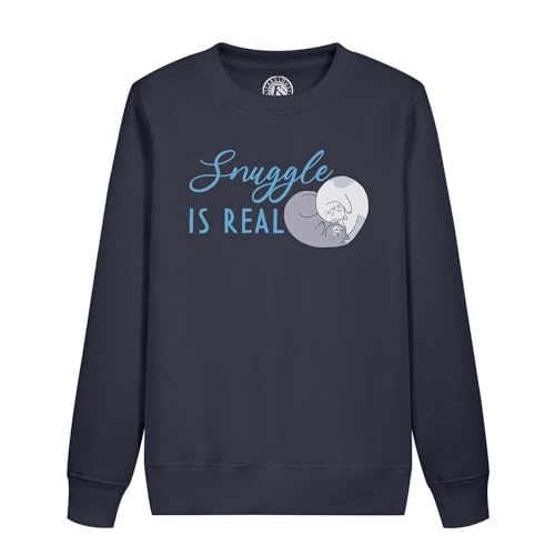 Sweatshirt enfant chat Snuggle is Real en coton pour fille et garçon