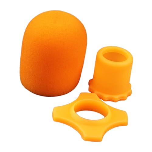 Kit microphone orange idéal pour le studio à la maison et le télétravail