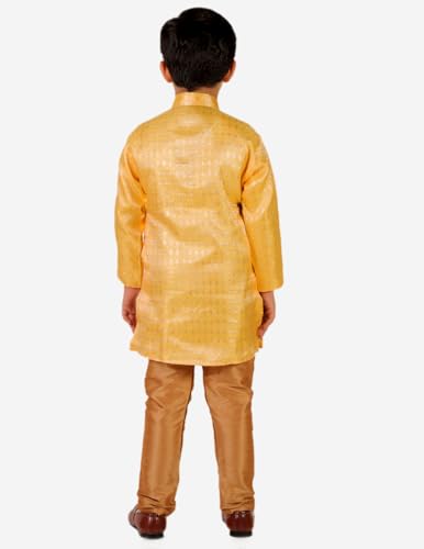 Image of Boy's Kurta Pajama Set (Silk) Traditional Dress Ethnic Wear (P-170)