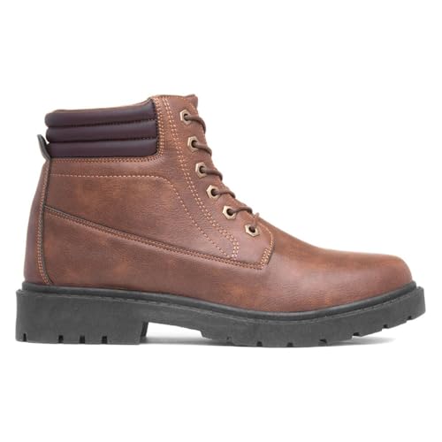 Urban Territory Bill Mens Tan Lace Up Boot - Image 3