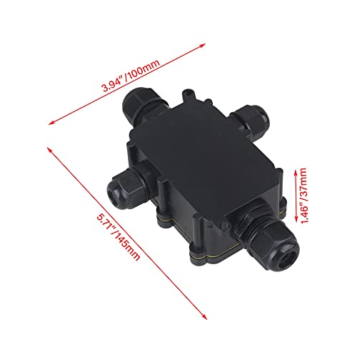 Cnbtr Outdoor Ip68 Junction Box 4 Way Cable Wire Connector Ion Gland Electrical With 4 Terminal #TOP6