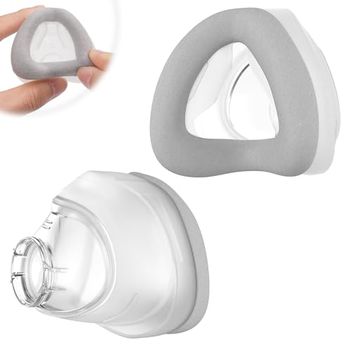 2 Packs Replacement Cushions for N20 Large, Memory Foam Nasal Cushion Supplies, Secure Seal and Softer for Enhanced Comfort, MEDICOLOR Supplied