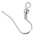 Leegoal Hypo Allergenic Stainless Steel Earring Hook (Silver,2cm,Pack of 200, 100Pairs)