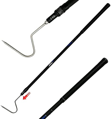 Dutypro 60 inch Snake Hook Catcher Stick Tongs Grabber Handling Tool Kit for Rattlesnakes Python Copperhead Removal Catching （ 2 Sections ）