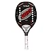 MBT TITAN, Racchetta Beach Tennis 100% Fibra di Carbonio 3K - Superficie ruvida - Eva High Power – Leggera e Bilanciata – Profilo 20 mm - Custodia inclusa