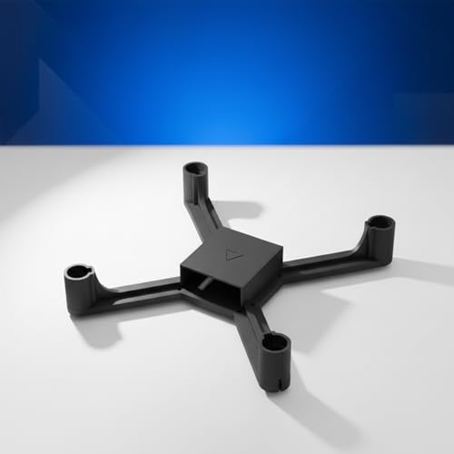 Image of ESP32 DIY Drone Frame Kit, 96mm Quadcopter Frame for 8520 Coreless Motors, 3D Printed Black Frame with Mobile App Support, 95.8mm x 95.8mm x 18mm