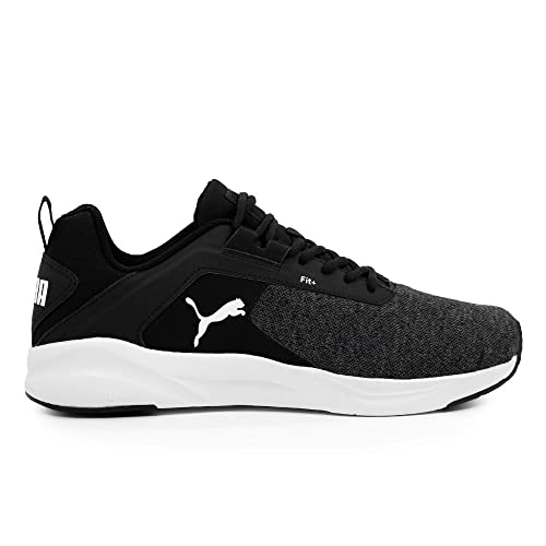 PUMA Comet 2 Tênis de Corrida, Masculino, Preto/Branco, 41