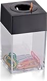 Mooff 1 Box bunter magnetischer Büroklammer-Spender, Schreibtischzubehör, Halter und Spender, Schreibtischzubehör, Büroklammer-Spender für Büro, Arbeitsplatz, Organizer, Büro- und Schulbedarf