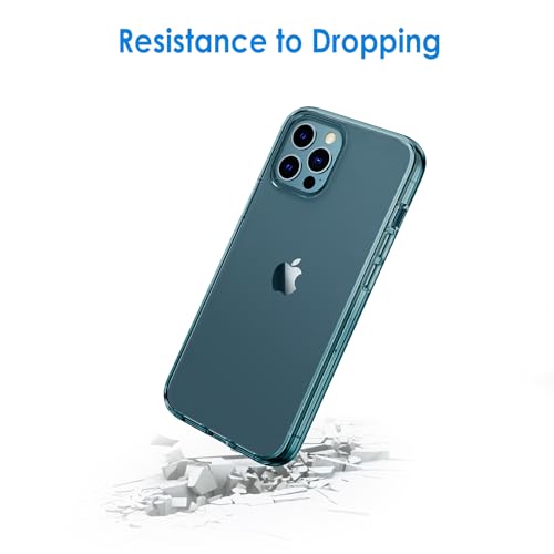 Image of JETech Case for iPhone 12 /12 Pro, Anti-Yellowing, Pacific Blue