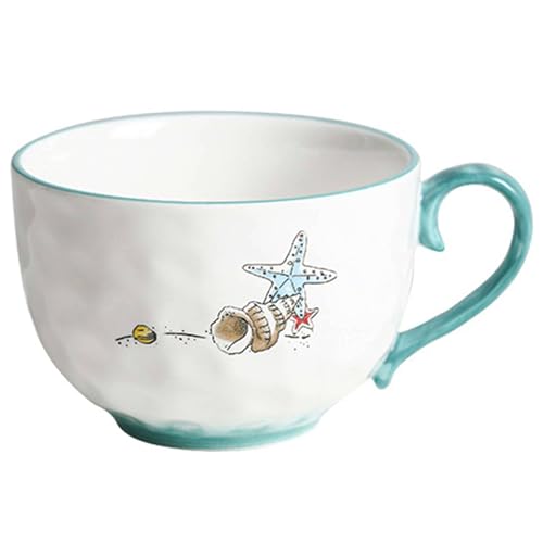 TGDGFKIAS una tazza di zuppa, Tazze da brodo in ceramica, ciotole for zuppa al microonde, tazze da zuppa, ciotole for la colazione(D)