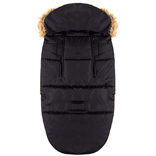 SPRINGOS Sacco nanna invernale | 90x45 cm | Nero |...