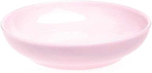 Patrón liso y simple, cuencos de varios tamaños, corona de cristal rosa toscano - vidrio Mosser - Estados Unidos (grande)