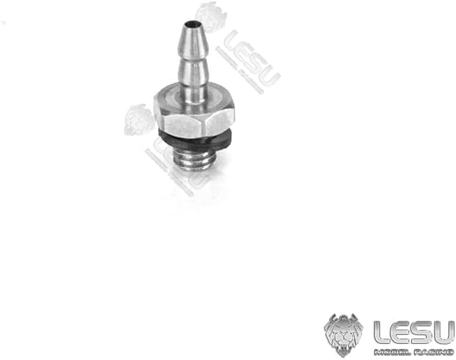 TOUCAN RC HOBBY LESU M3 Metal Straight Nozzle for 2.5 * 1.5MM Pipes 1/14 RC Truck Handmade DIY Model for Tamiya