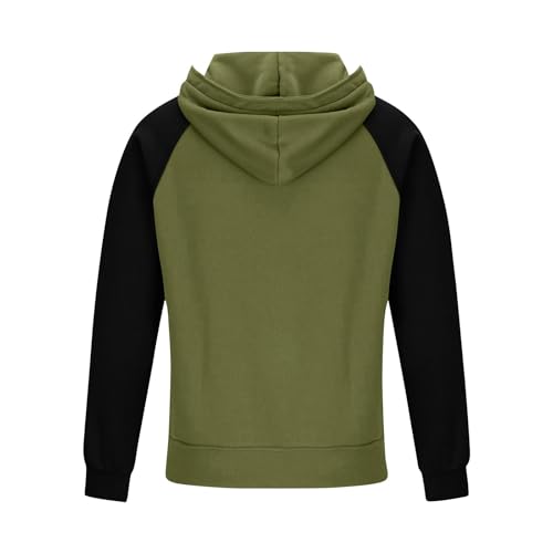 Ymosrh Men's Color Block Hoodies Long Sleeve Cargo Hoodie Pullover Work Hooded Sweatshirts with Pockets, S-3XL2