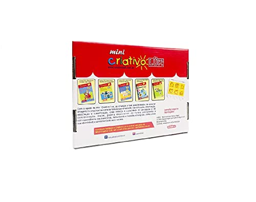Mini Criativo Luk Kit Jogo Educativo 5 Livros E 1 Estojo Carimbras