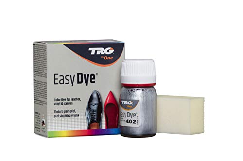 TRG The One Easy Dye, Pintura para restaurar el color del zapatos de cuero, Plateado (402 Plata Vieja), 25 ml