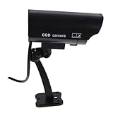 OSALADI Gefälschte Kamera Überwachungs Attrappe Außen CCTV Simulation Mit Led Und...