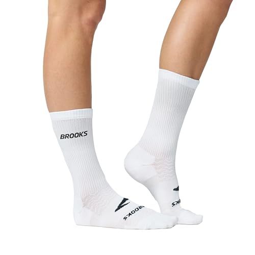 Image of Brooks Run-In Crew Sock 3-Pack, Crew Length, Arch Support, Running Socks